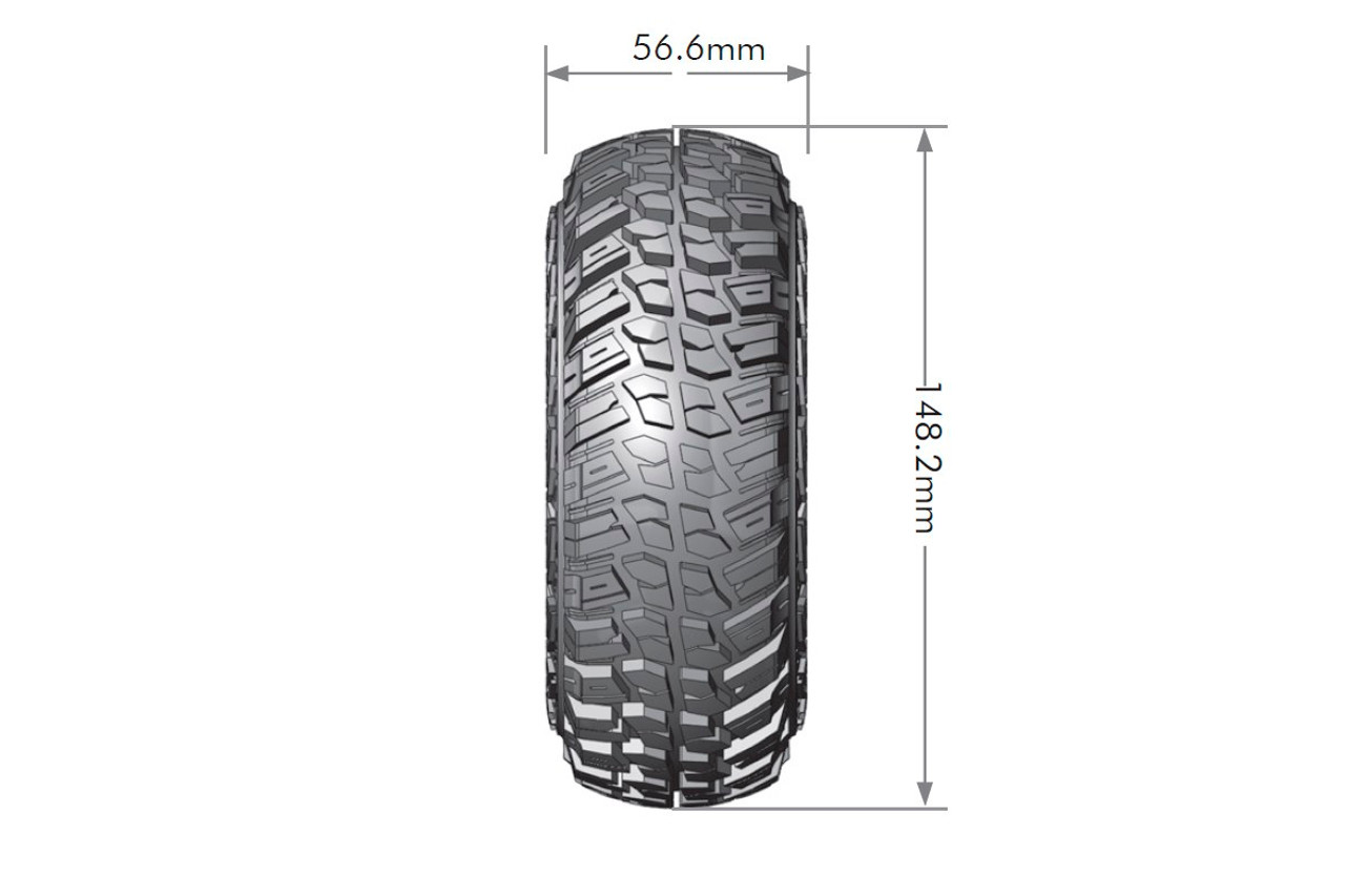 CR-Griffin 1/10 2.2" Crawler Tires, 12mm Hex, Super Soft, CR-Griffin 1/10 2.2" Crawler Tires, 12mm Hex, Super Soft,