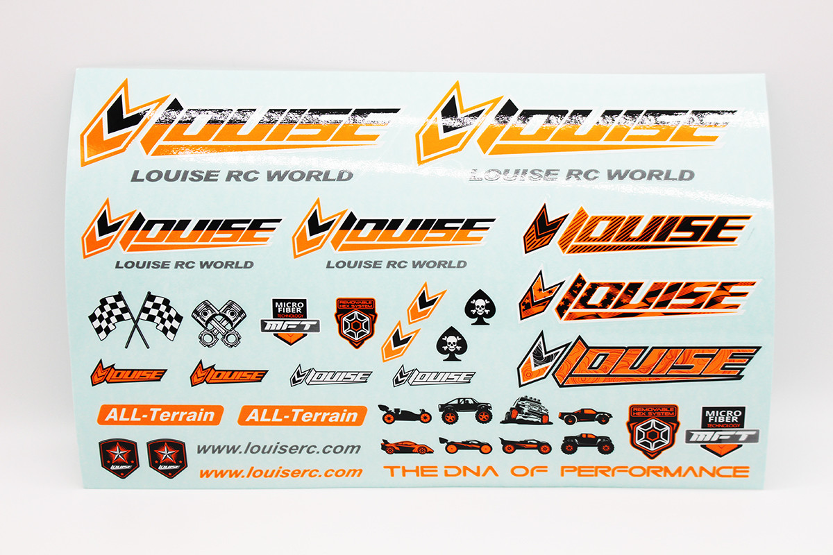 Louise R/C Louise RC Sticker Sheet-Orange LOULT3373O