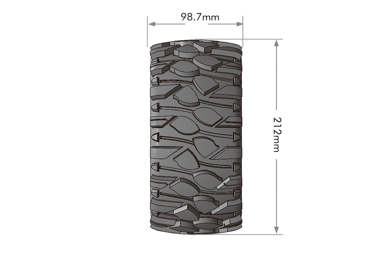 MFT X-Rowdy Sport Monster Truck Tires, 24mm Hex, Mounted MFT X-Rowdy Sport Monster Truck Tires, 24mm Hex, Mounted