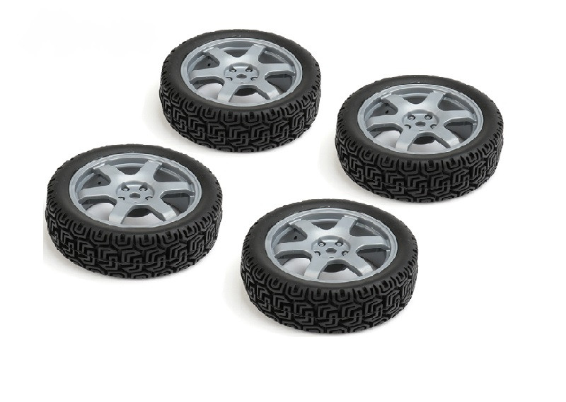 Louise R/C 1/10 Rally Tires 6 Spoke Wheel Gray / ET-0mm (4pcs) LOUNHA486