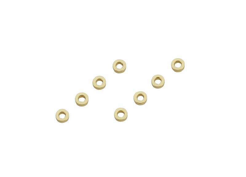 Louise R/C Aluminum Spacer 3x6x2 (8pcs), Fits LDX Drift, LRX Rally, LTX LOUNBA348