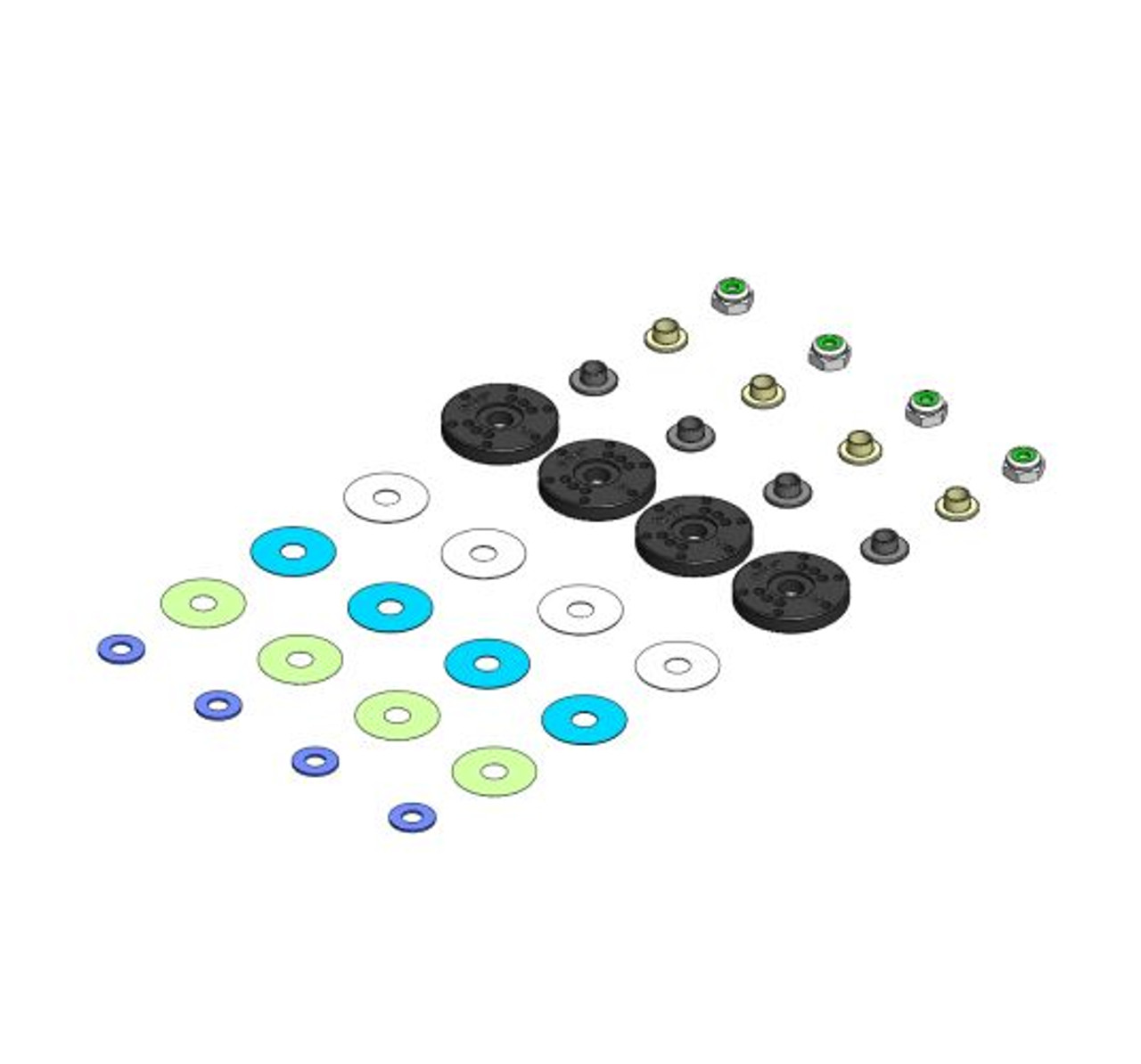 MIP Bypass1 Hi-Flow Pistons, 6-Hole x 1.3mm, 1/8th Scale MIP Bypass1 Hi-Flow Pistons, 6-Hole x 1.3mm, 1/8th Scale