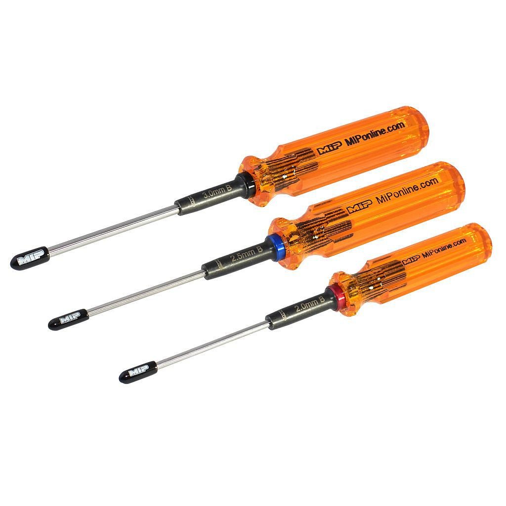 MIP - Moore's Ideal Products Hex Driver Ball Wrench Set, Gen 2, Metric (3) MIP9606
