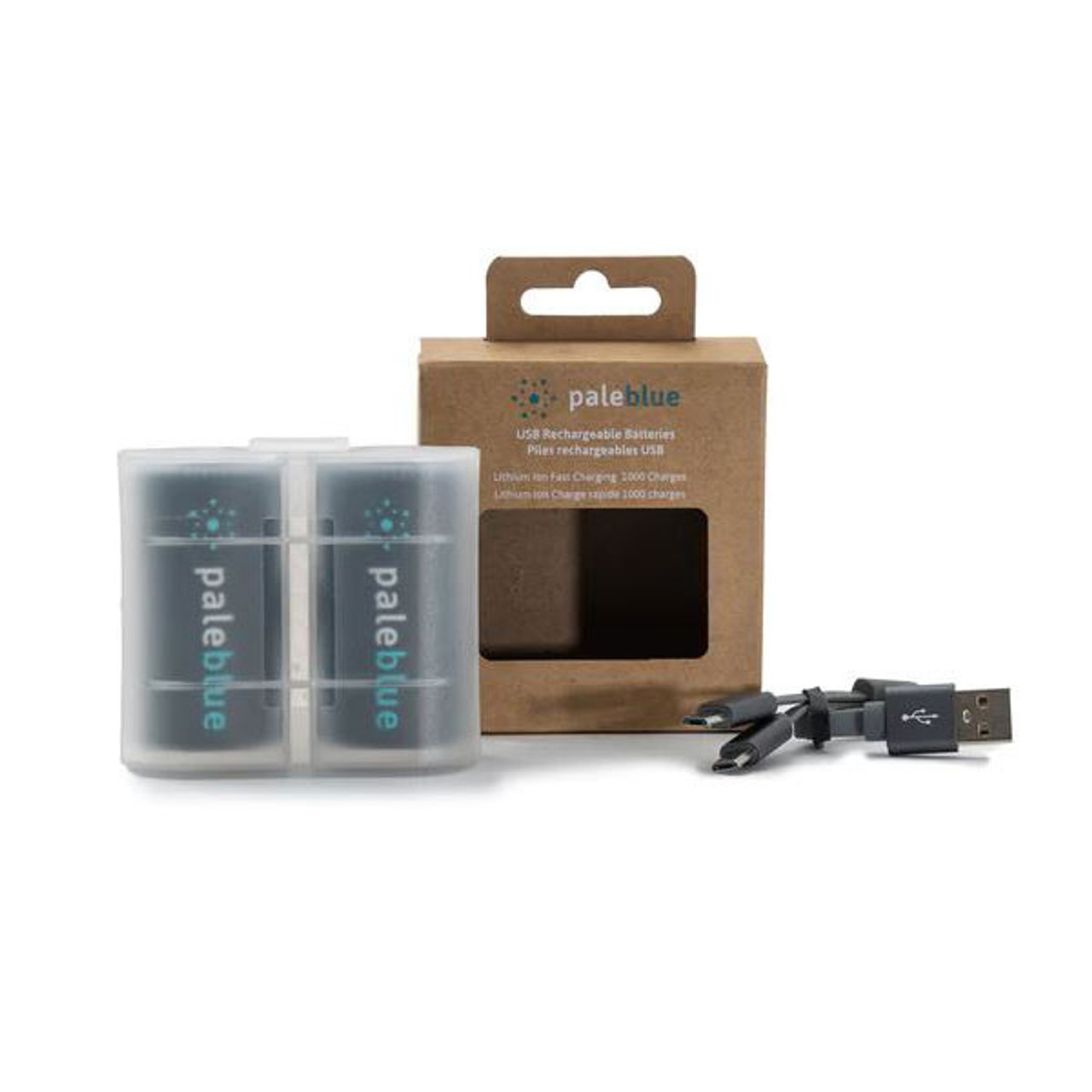 Pale Blue Lithium Ion Rechargeable D Batteries 2pk Pale Blue Lithium Ion Rechargeable D Batteries 2pk