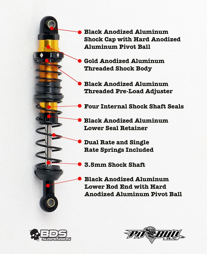 BDS KRONIK Shocks, 90mm, (2)
