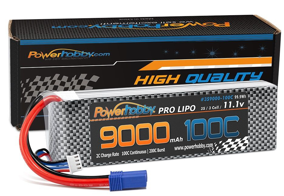 Power Hobby Powerhobby 3S 11.1V 9000mah 100C-200 Lipo Battery w EC5 PHB3S9000100CEC5