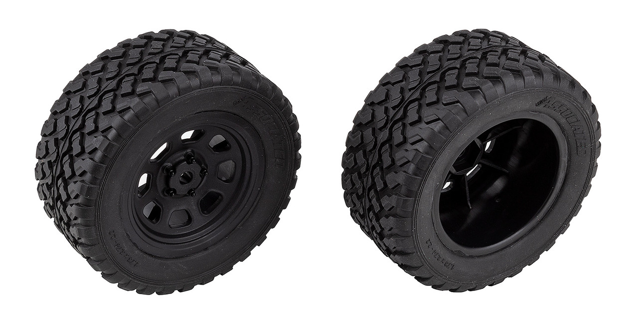 Team Associated Pro2 LT10SW Rear Wheels and Tires, Mounted ASC72112
