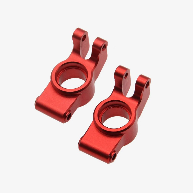 Aluminum Rear Hubs, Red, for Arrma Grom