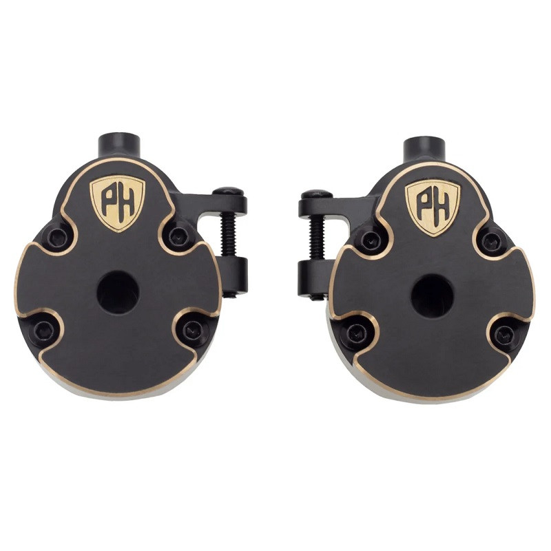 Power Hobby Brass Front Axle Portal Knuckle + Gear Cover, Redcat PHB6711