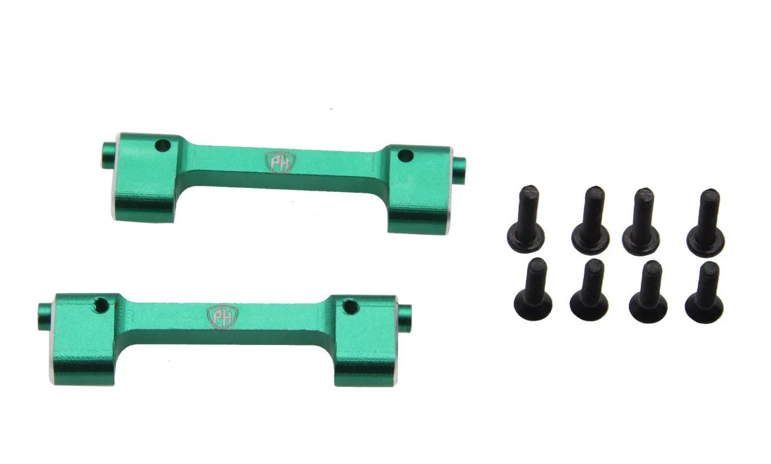 Power Hobby Aluminum Crossbar Top Center, Green, for Losi Mini LMT PHB6506GREEN