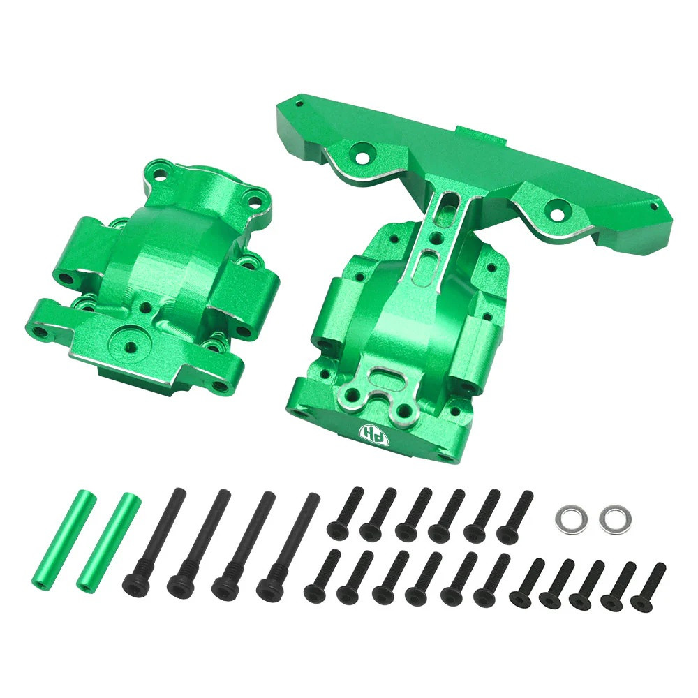 Power Hobby 7075 Aluminum Front Gearbox Green, for Traxxas Mini Maxx PHB7177GREEN