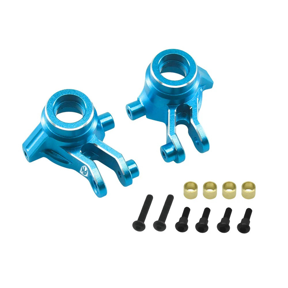 Power Hobby 7075 Aluminum Front Hub / Knuckle Arms Blue, for Traxxas PHB7173BLUE