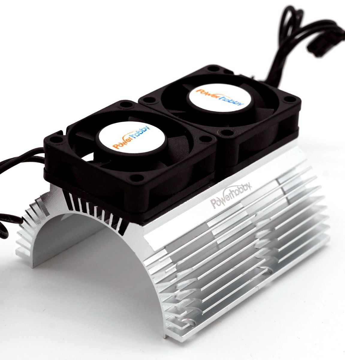Power Hobby Powerhobby Heat Sink w Twin Turbo High Speed Cooling Fans PHBPH1289SILVER