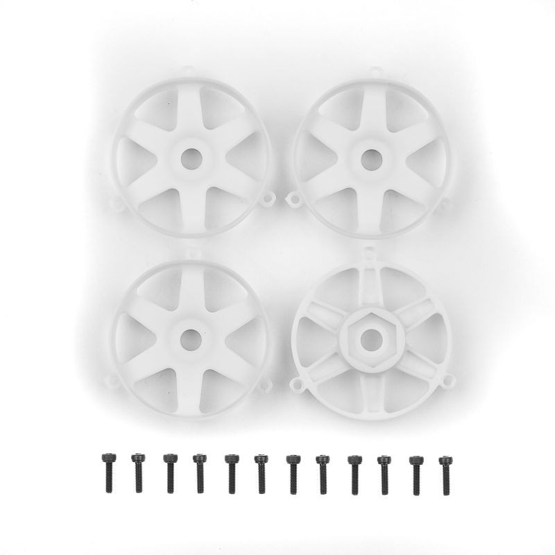 Team Associated DC10 FT Adjustable Wheel Face Plate, White ASC72248