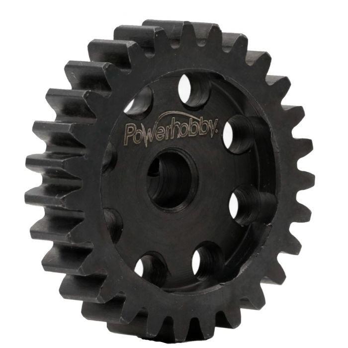 Hardened Steel 24T Mod1 5mm Pinion Gear with 2 Grub Screws