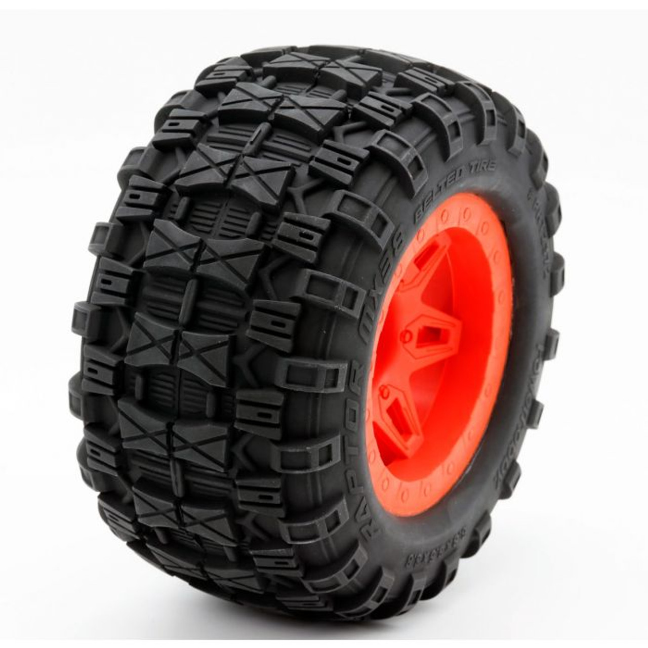 1/8 Raptor 3.8" Belted All Terrain Tires 17mm Mounted 1/8 Raptor 3.8" Belted All Terrain Tires 17mm Mounted