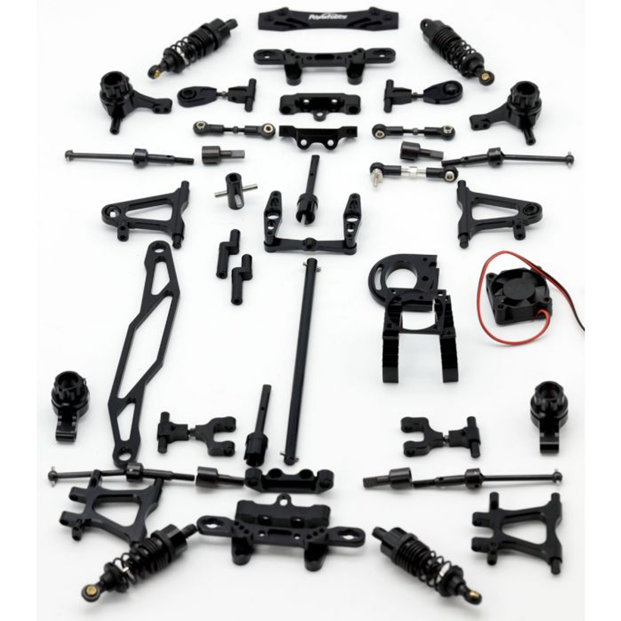 Tamiya TT-02 Aluminum Upgrade Kit TT02 -Black Tamiya TT-02 Aluminum Upgrade Kit TT02 -Black
