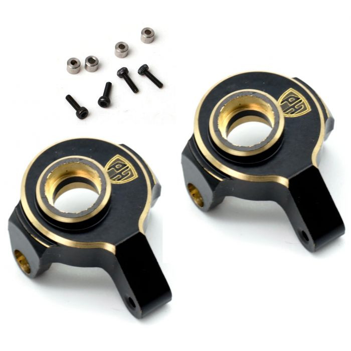 Power Hobby Brass Front Steering Knuckles Upgrade Parts, for Axial SCX24 PHBSCX2481