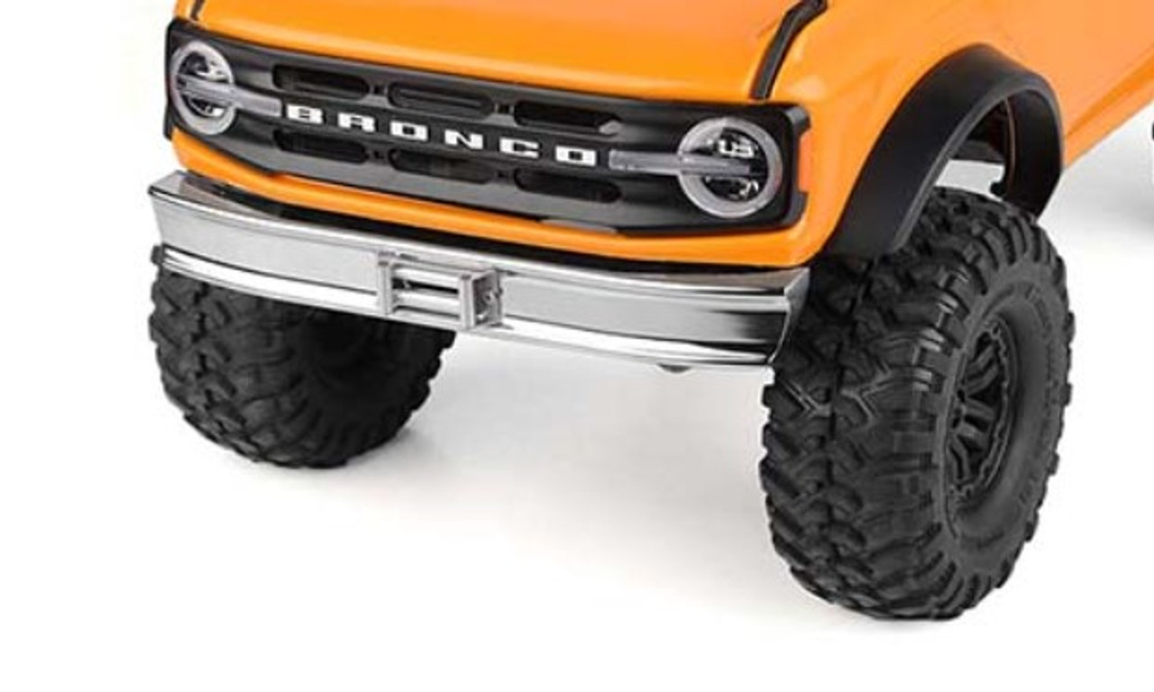Retro Aluminum Front Bumper for Traxxas TRX-4 2021 Ford Br Retro Aluminum Front Bumper for Traxxas TRX-4 2021 Ford Br
