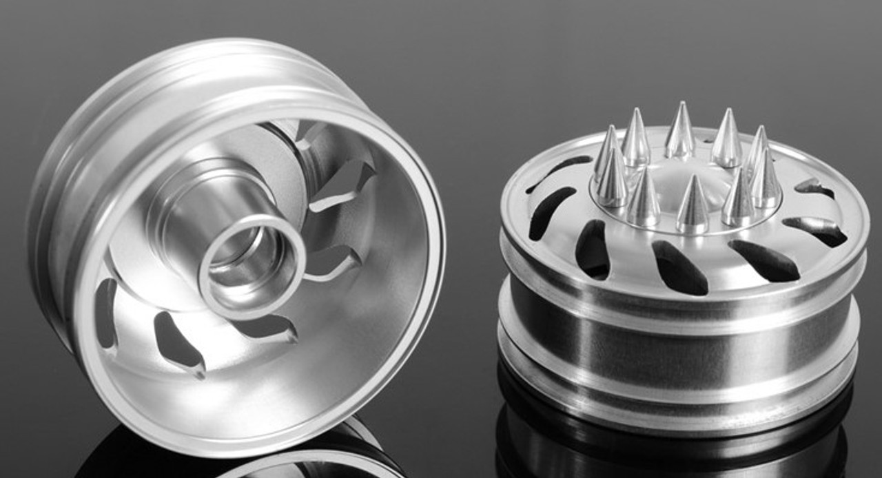 Force Directional Semi Front Wheels w/ Spiked Caps Force Directional Semi Front Wheels w/ Spiked Caps