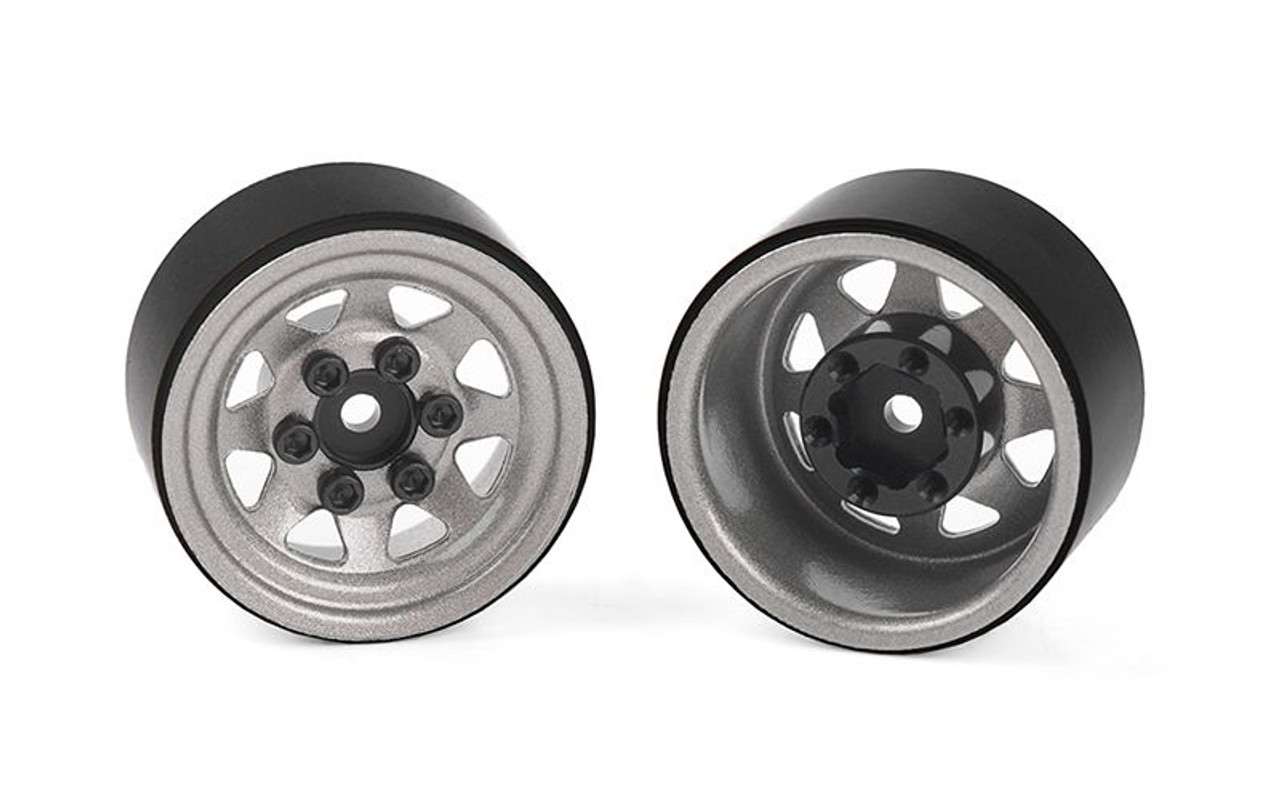 Stamped Steel 1.0" Stock Beadlock Wheels (Plain) Stamped Steel 1.0" Stock Beadlock Wheels (Plain)