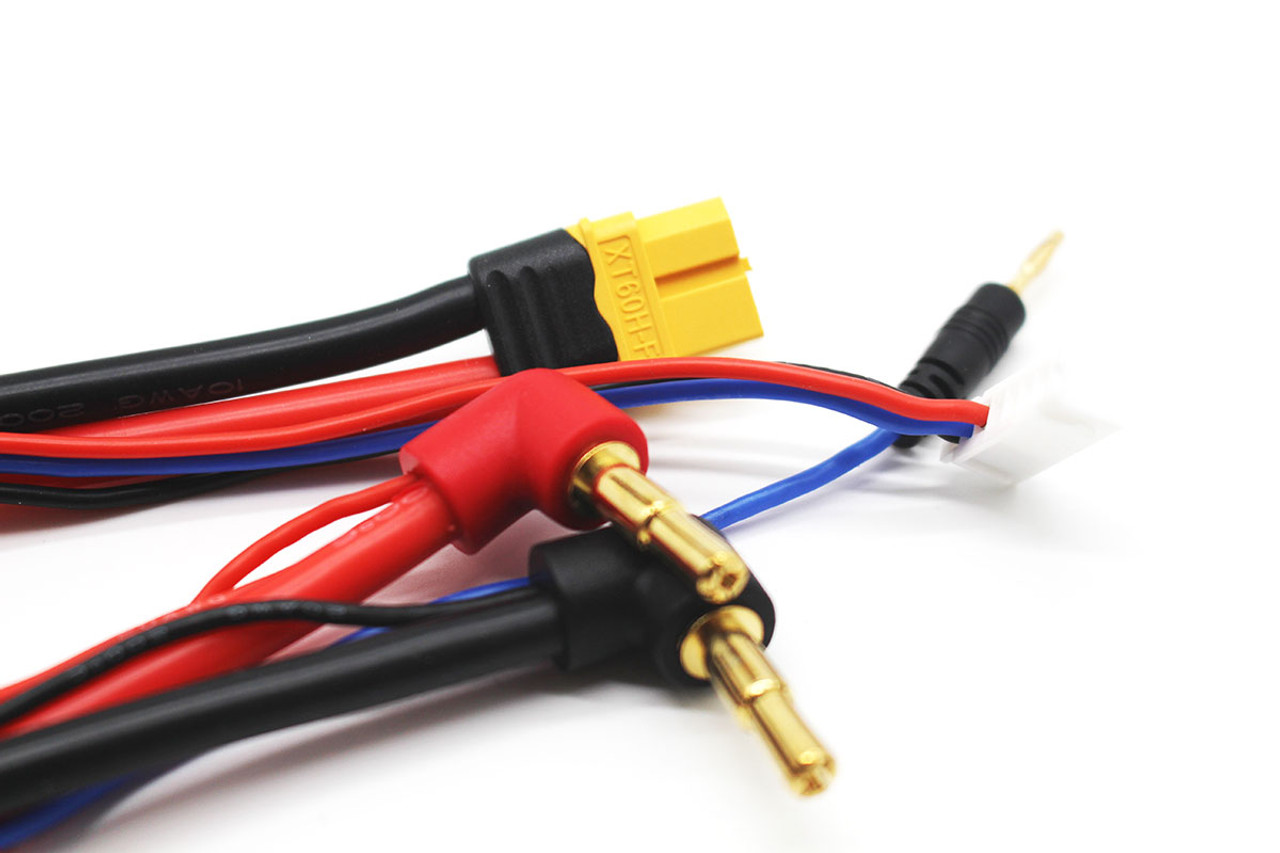 Pro Charge Lead Set 4mm / 5mm Bullet, Female XT60, 18" Long Pro Charge Lead Set 4mm / 5mm Bullet, Female XT60, 18" Long
