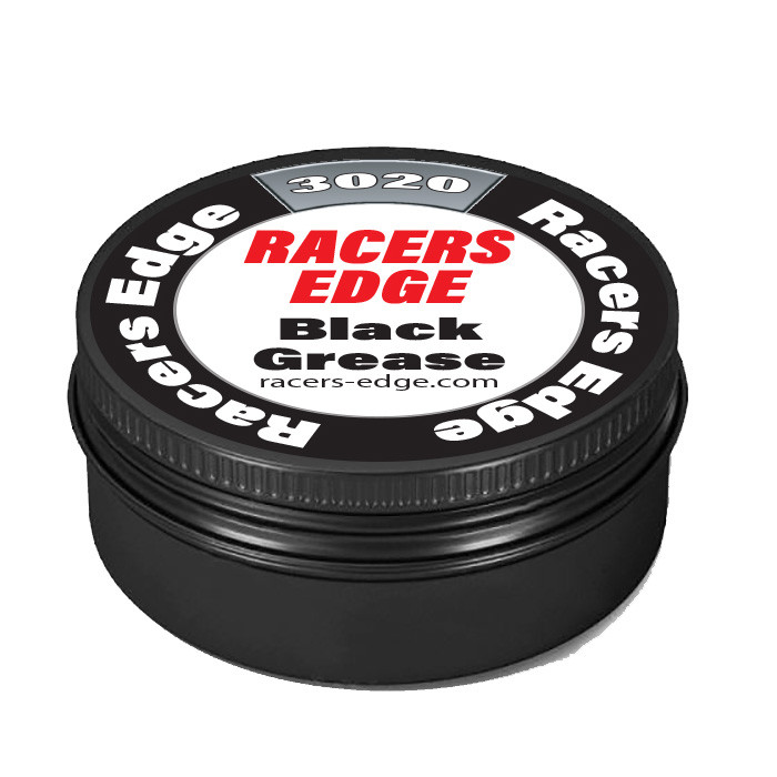 Racers Edge Black Grease 8ml in Black Aluminum Tin w/Screw On Lid RCE3020