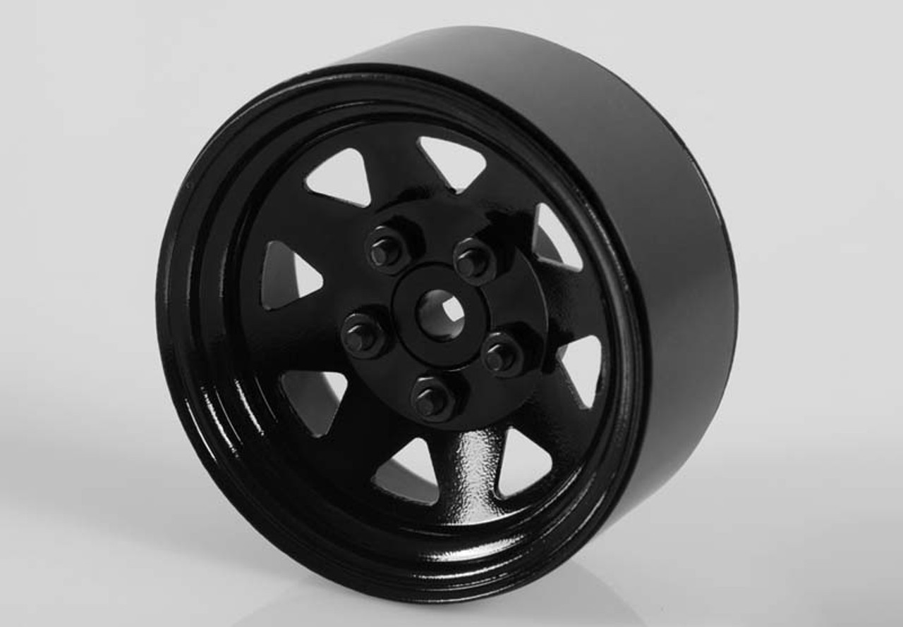 5 Lug Wagon 1.9" Steel Stamped Beadlock Wheels (Black) 5 Lug Wagon 1.9" Steel Stamped Beadlock Wheels (Black)