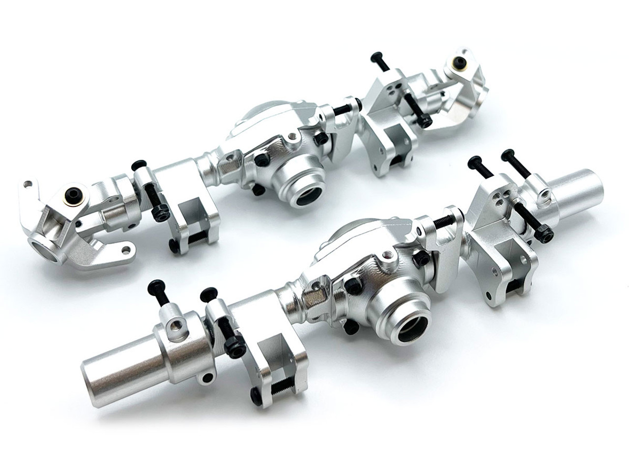 Silver Aluminum Axle Housing Set, Front & Rear for CEN F450 Silver Aluminum Axle Housing Set, Front & Rear for CEN F450