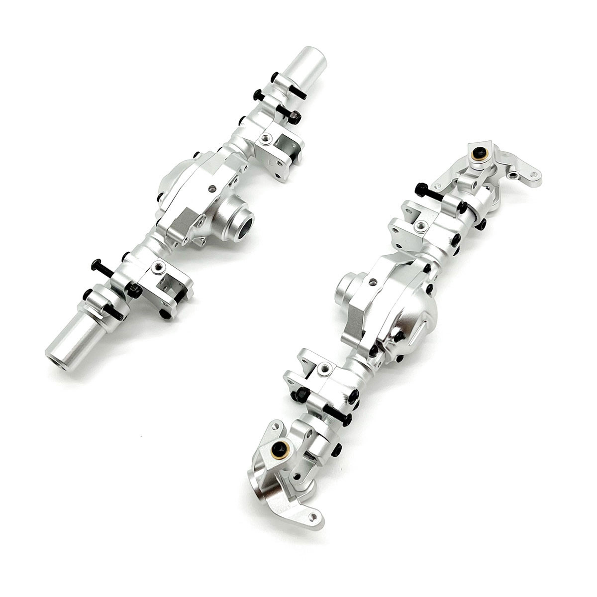 Racers Edge Silver Aluminum Axle Housing Set, Front & Rear, CEN F-250 RCE1971S