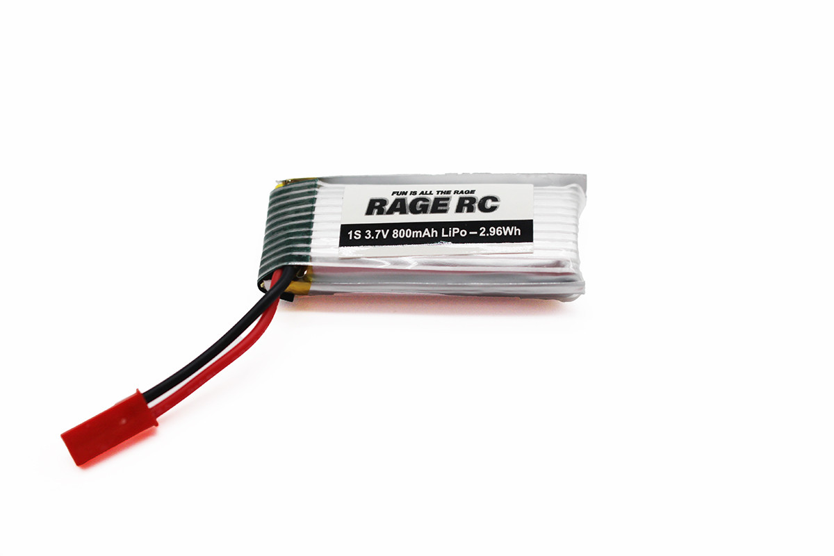 Rage R/C 1S 3.7V 800mAh LiPo Battery; Tribus RGR3111