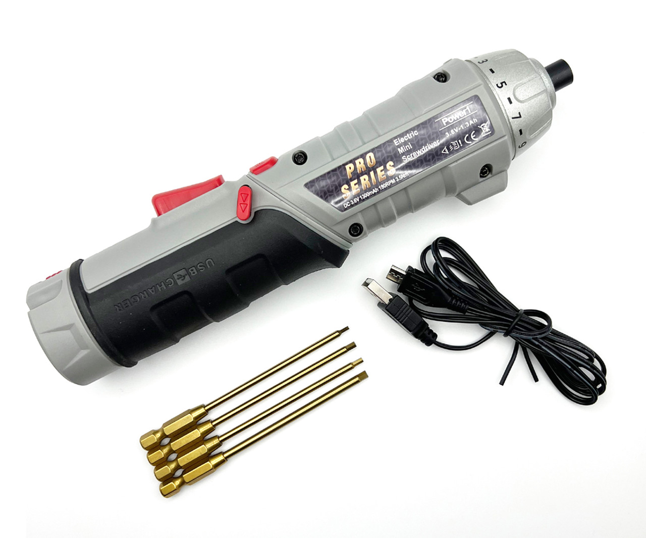 Cordless Drill with Clutch & Metric Tip Set Cordless Drill with Clutch & Metric Tip Set
