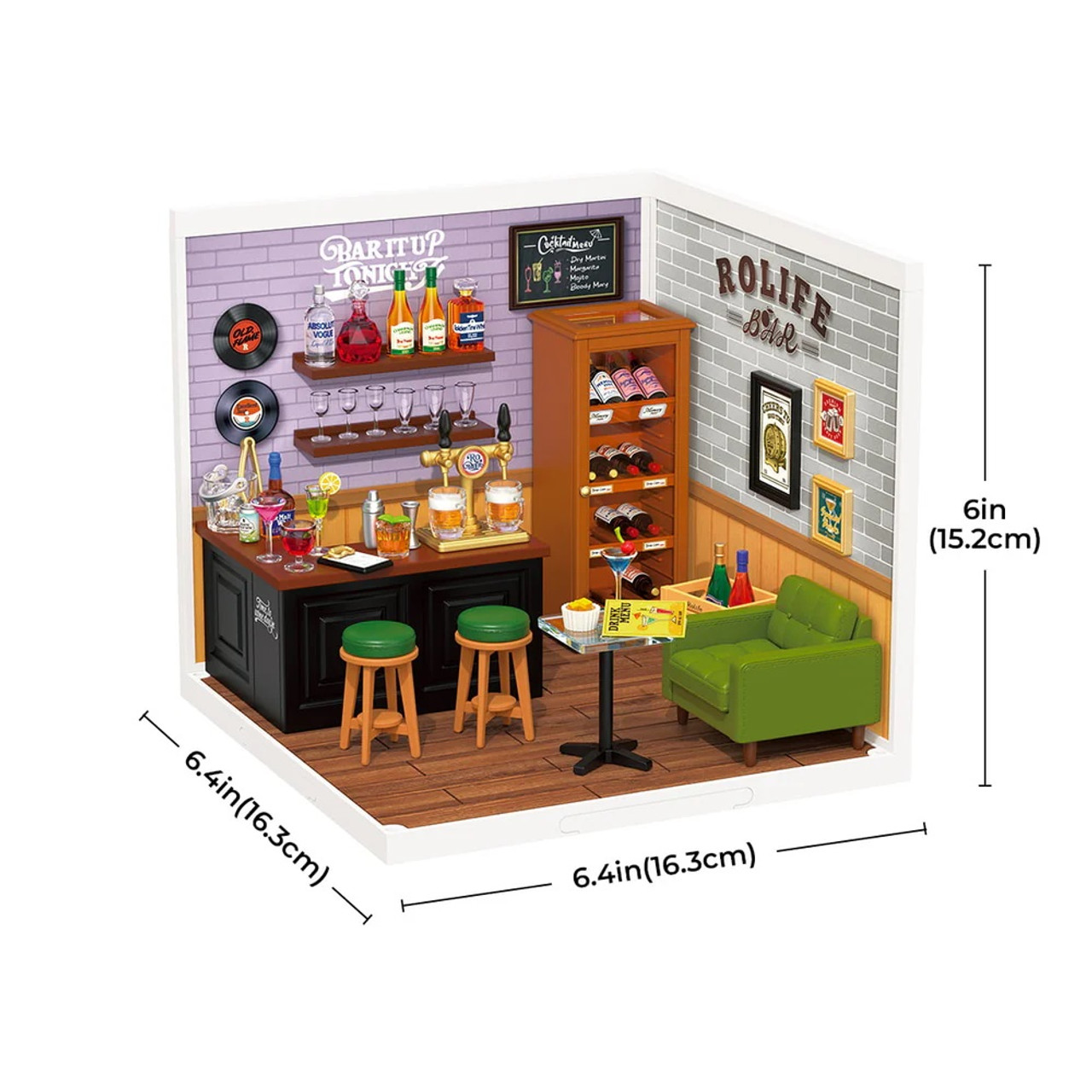 Leisurely Cheers Bar DIY Plastic Miniature House Leisurely Cheers Bar DIY Plastic Miniature House