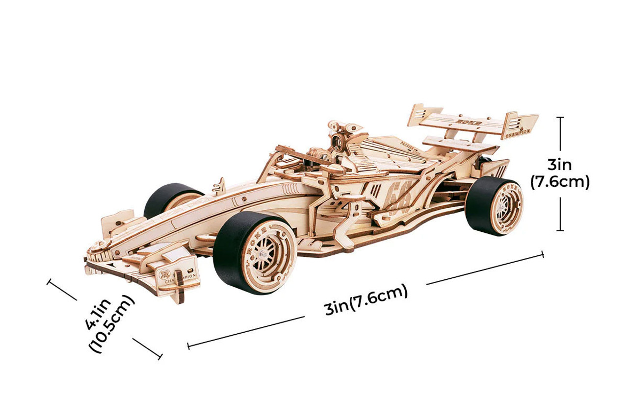 F1 Racing Car, Mechanical Wood Models F1 Racing Car, Mechanical Wood Models