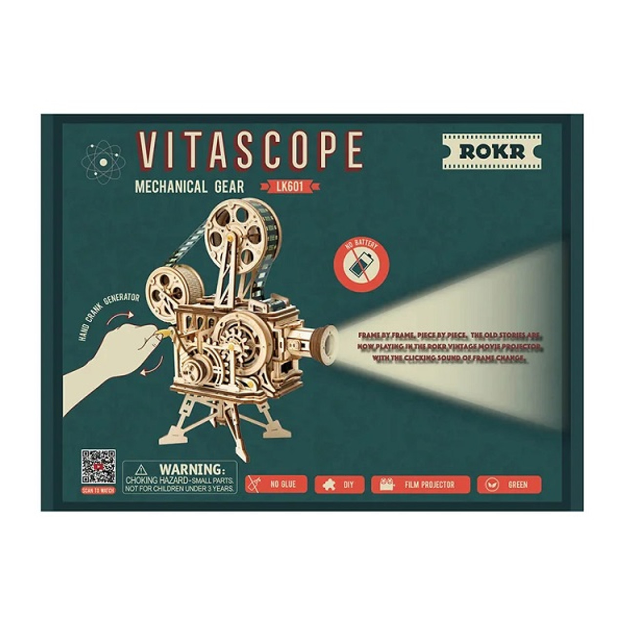 Mechanical Wood Models; Vitascope - working projector, Mechanical Wood Models; Vitascope - working projector,