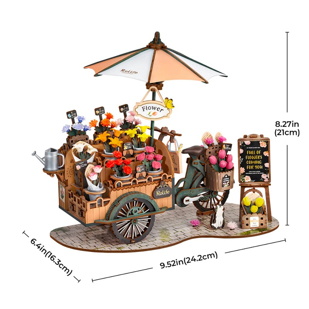 Blossom Cart 3D Wooden Puzzle Blossom Cart 3D Wooden Puzzle