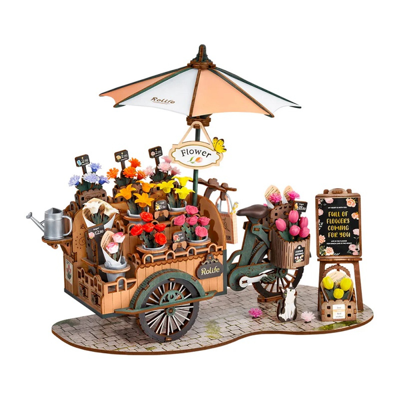 Blossom Cart 3D Wooden Puzzle Blossom Cart 3D Wooden Puzzle