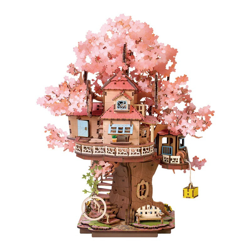Robotime Sakura Tree House, DIY Wooden 3D Puzzle ROETGS04