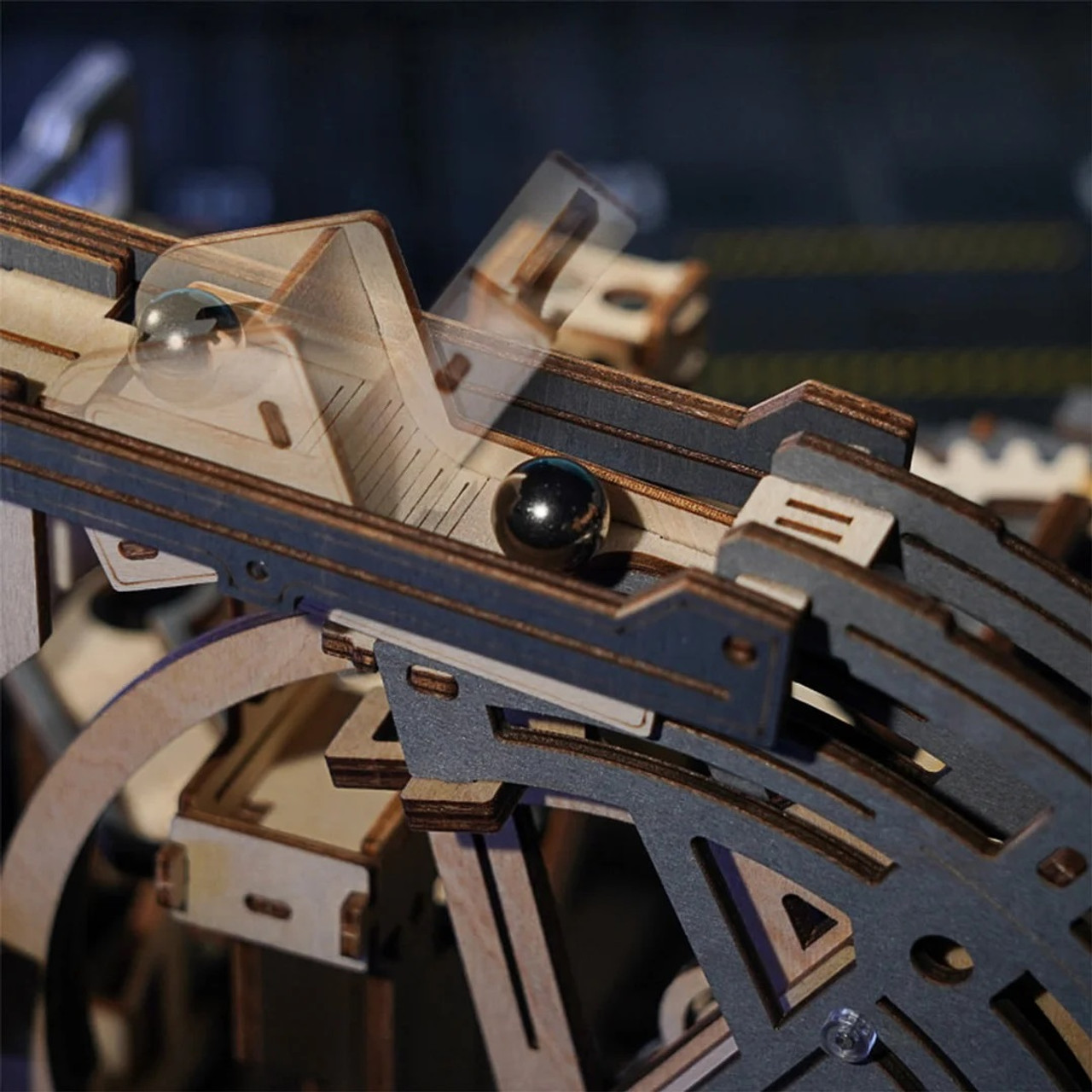 ROKR Marble Spaceport Marble Run 3D Wooden Puzzle ROKR Marble Spaceport Marble Run 3D Wooden Puzzle