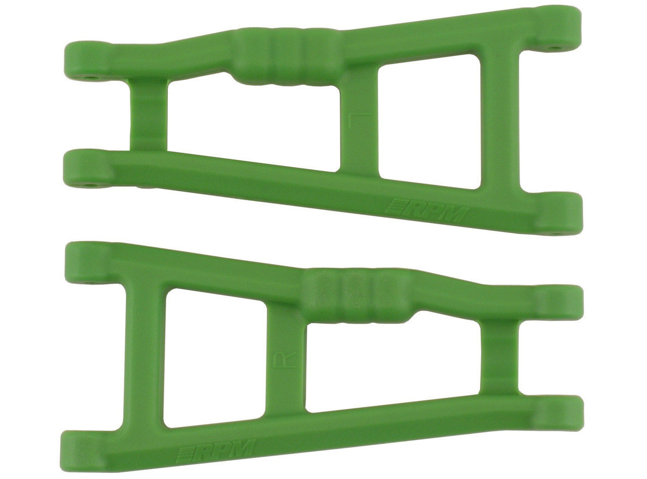 RPM R/C Products ELECTRIC RUSTLER AND ELECTRIC STAMPEDE REAR A-ARMS - GREEN RPM80184