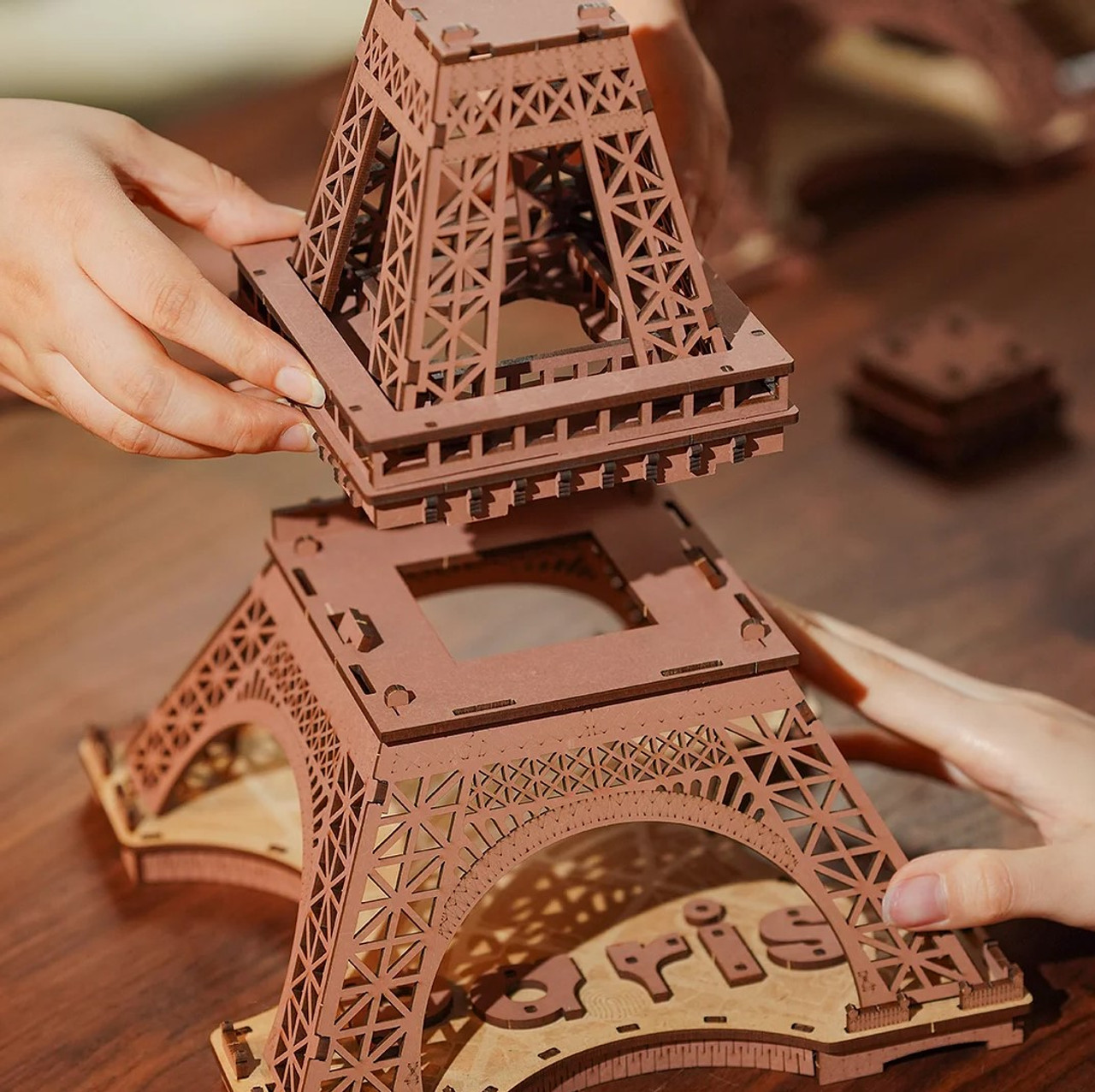 Night of the Eiffel Tower 3D Wooden Puzzle Night of the Eiffel Tower 3D Wooden Puzzle