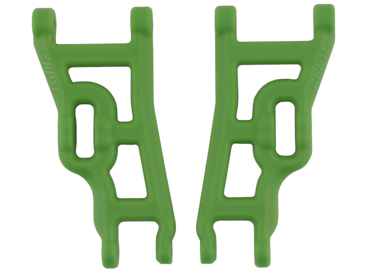 RPM R/C Products FRT A-ARM - SLASH, RUSTLER, STAMPEDE, NITRO SLASH (GREEN) RPM80244