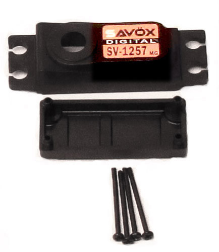 Savox TOP & BOTTOM SERVO CASE WITH 4 SCREWS SV1257MG SAVSCSV1257MG