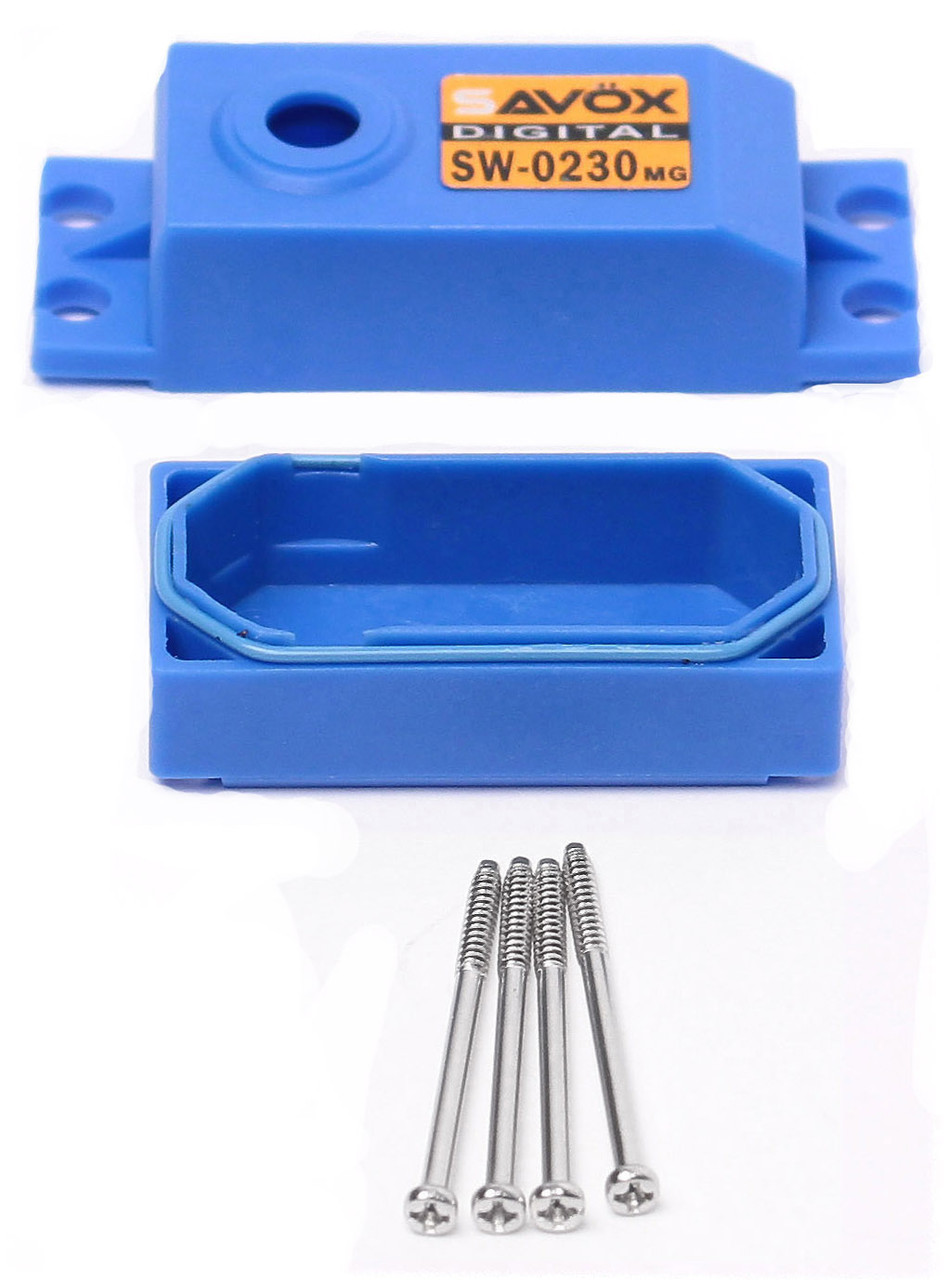 Savox TOP AND BOTTOM SERVO CASE WITH SCREWS FOR SGSW0230MG SAVSCSW0230MG