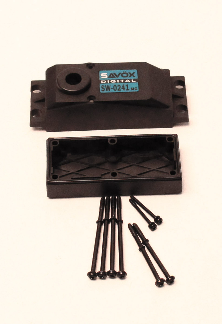 Savox TOP & BOTTOM SERVO CASE WITH 4 SCREWS SW0241MG SAVSCSW0241MG