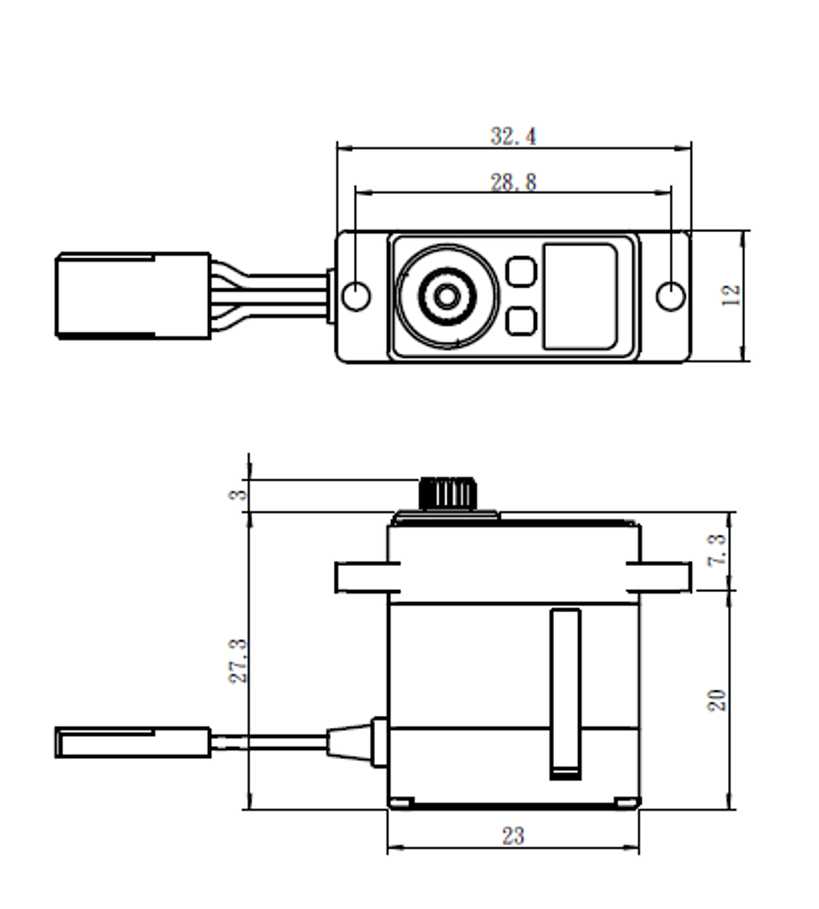 Micro Digital High Voltage Servo 0.05sec / 69oz @ 7.4V Micro Digital High Voltage Servo 0.05sec / 69oz @ 7.4V