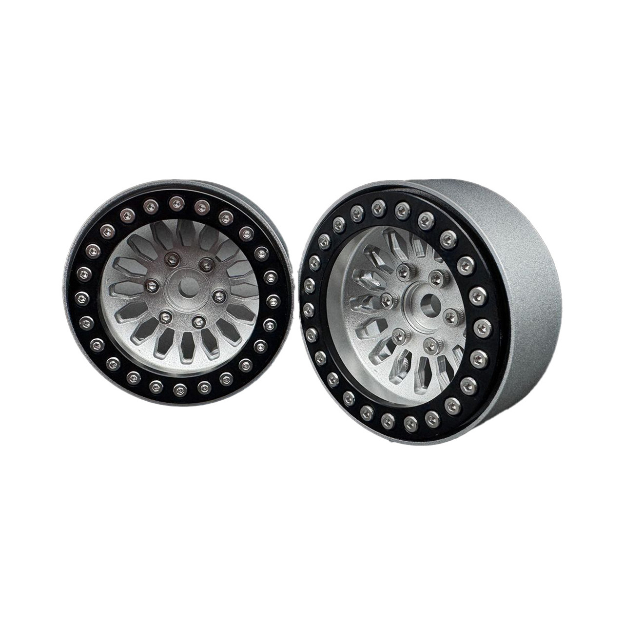 1.9 "Shield" Aluminum "Deep Dish" Beadlock Wheels w/Hubs 1.9 "Shield" Aluminum "Deep Dish" Beadlock Wheels w/Hubs