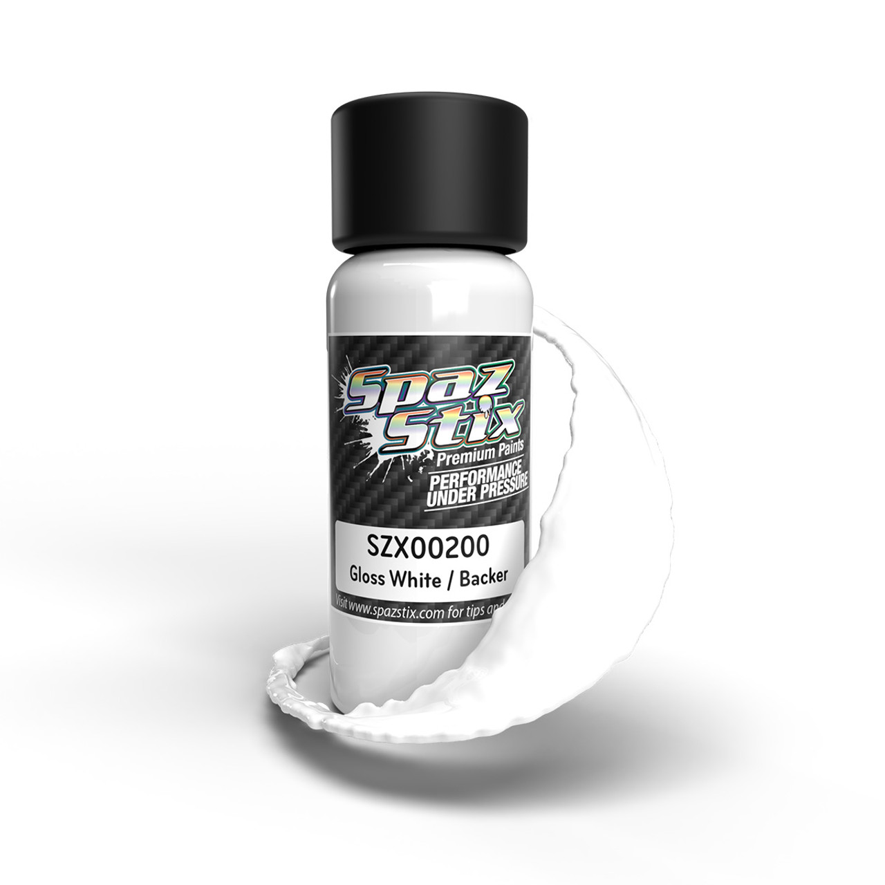 Solid White / Backer, Airbrush Ready Paint, 2oz Bottle Solid White / Backer, Airbrush Ready Paint, 2oz Bottle