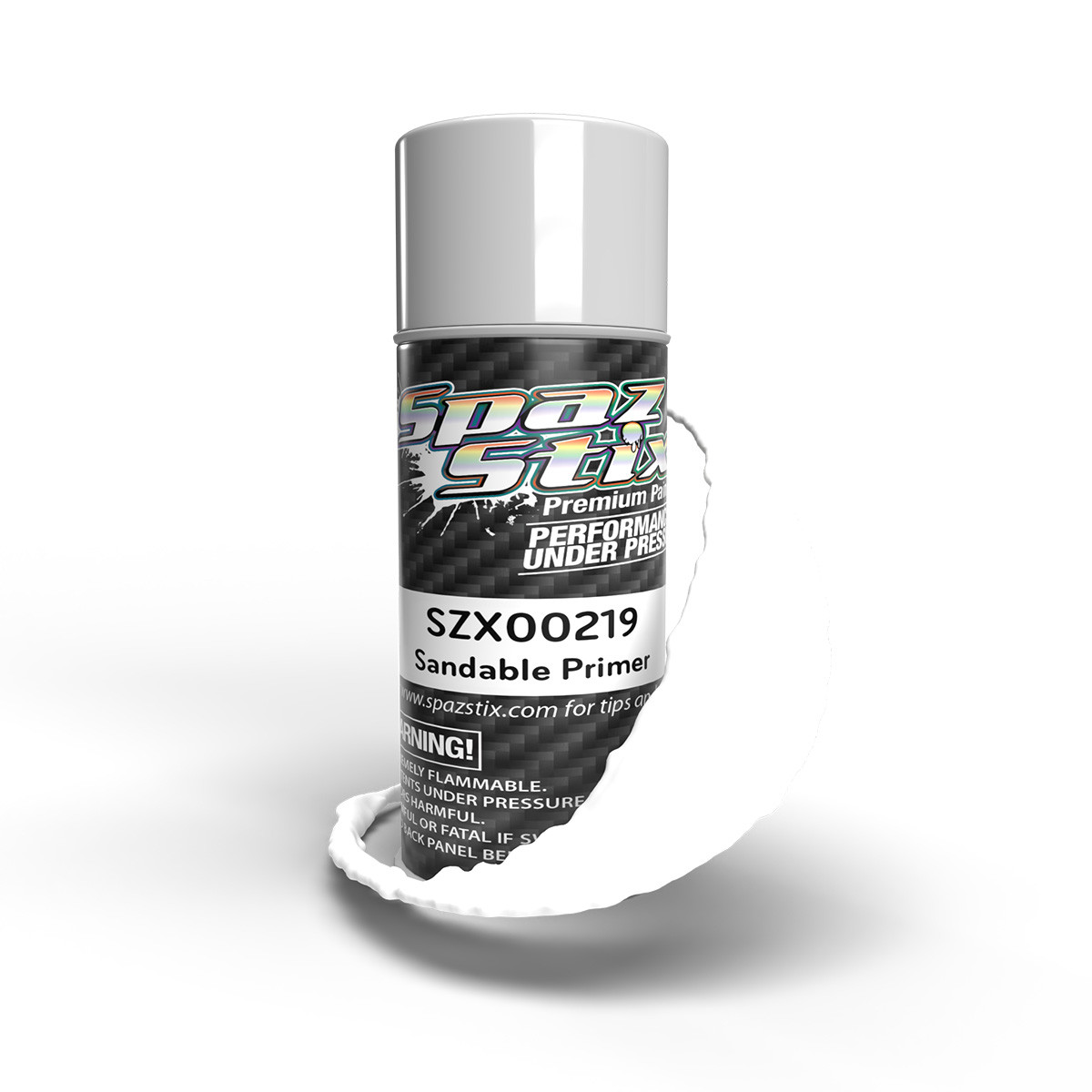 Spaz Stix High Quality Sandable Primer, Aerosol Paint, 3.5oz Can SZX00219