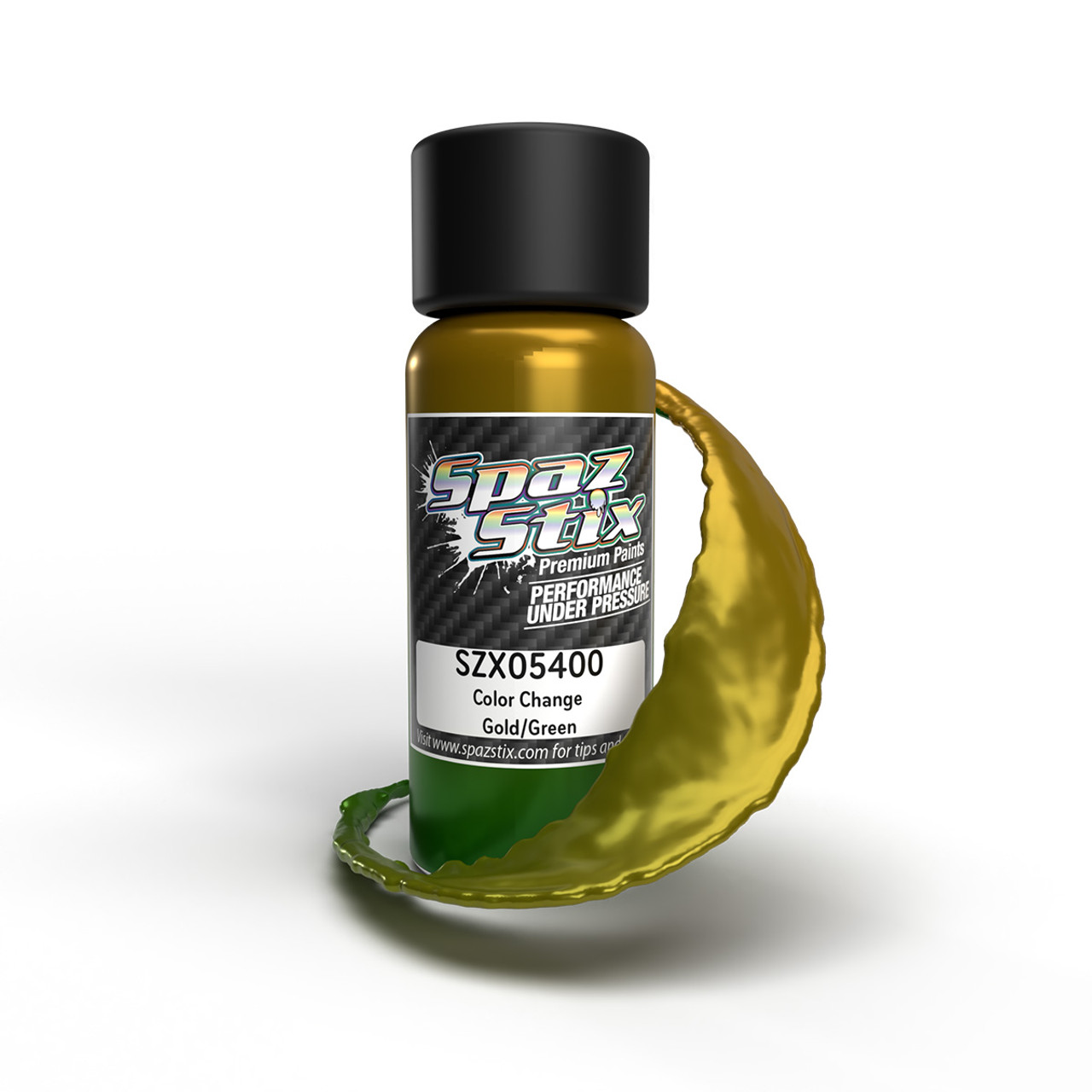Color Change Airbrush Ready Paint, Gold/Green, 2oz Bottle Color Change Airbrush Ready Paint, Gold/Green, 2oz Bottle